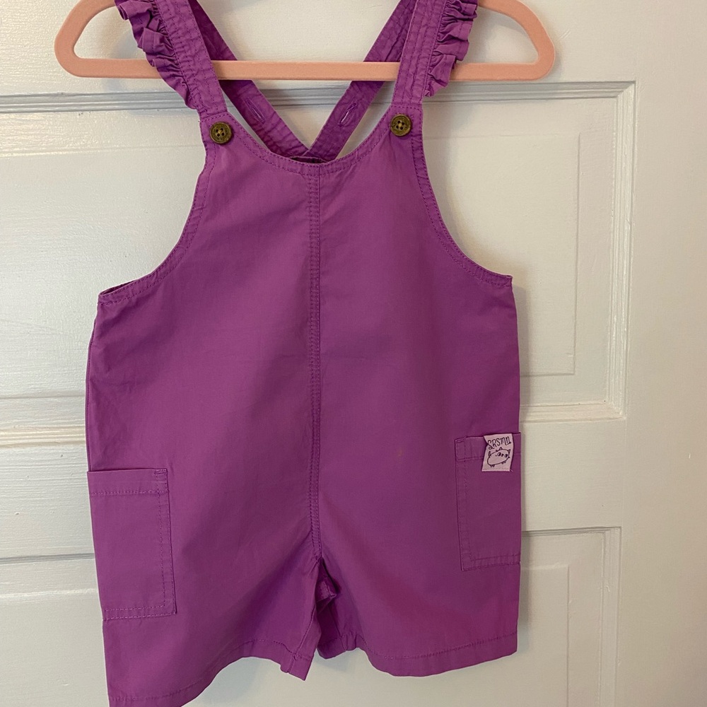 Souris Mini Purple Kids Overalls